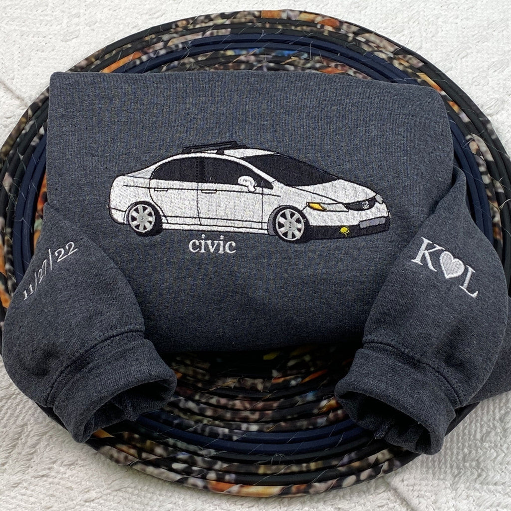 Custom Car from Photo, Embroidered  T-shirts,Sweatshirt, Hoodie, Car Guy Gifts