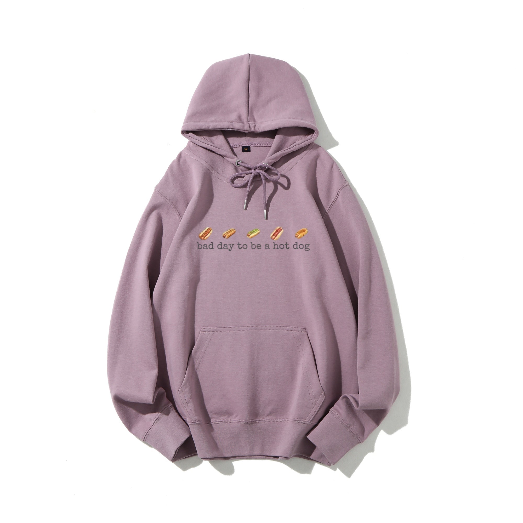 Humor Style Short Sleeve Hoodie Sweatshirt Today's a bad day for hot dogs.