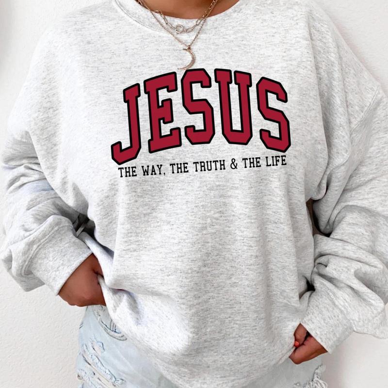 ✝️ Jesus The Way The Truth & The Life Christian Sweatshirt 🤍