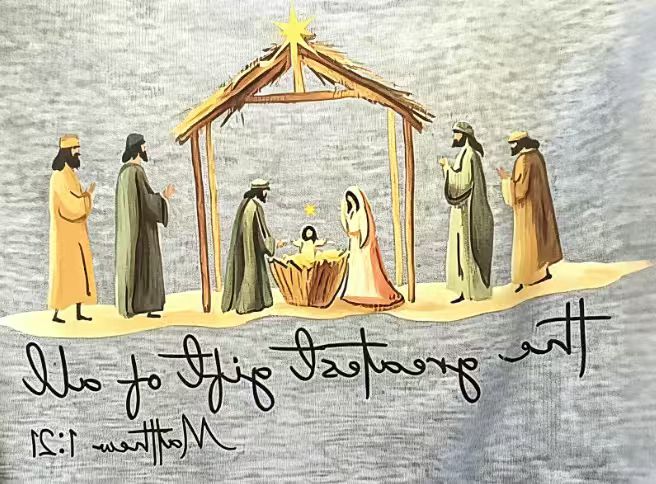 Honor the true spirit of Christmas with our Nativity Scene Crewneck Sweatshirt ✝️