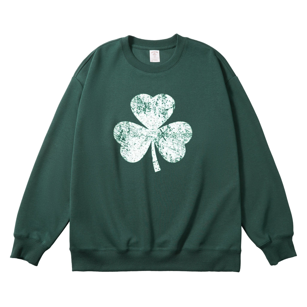 Mother's Day Lucky Clover Short-Sleeve Hoodie Sweatshirt Holiday Gift