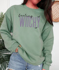 Feeling Witchy Embroidered Halloween Tee/Crewneck/Hoodie