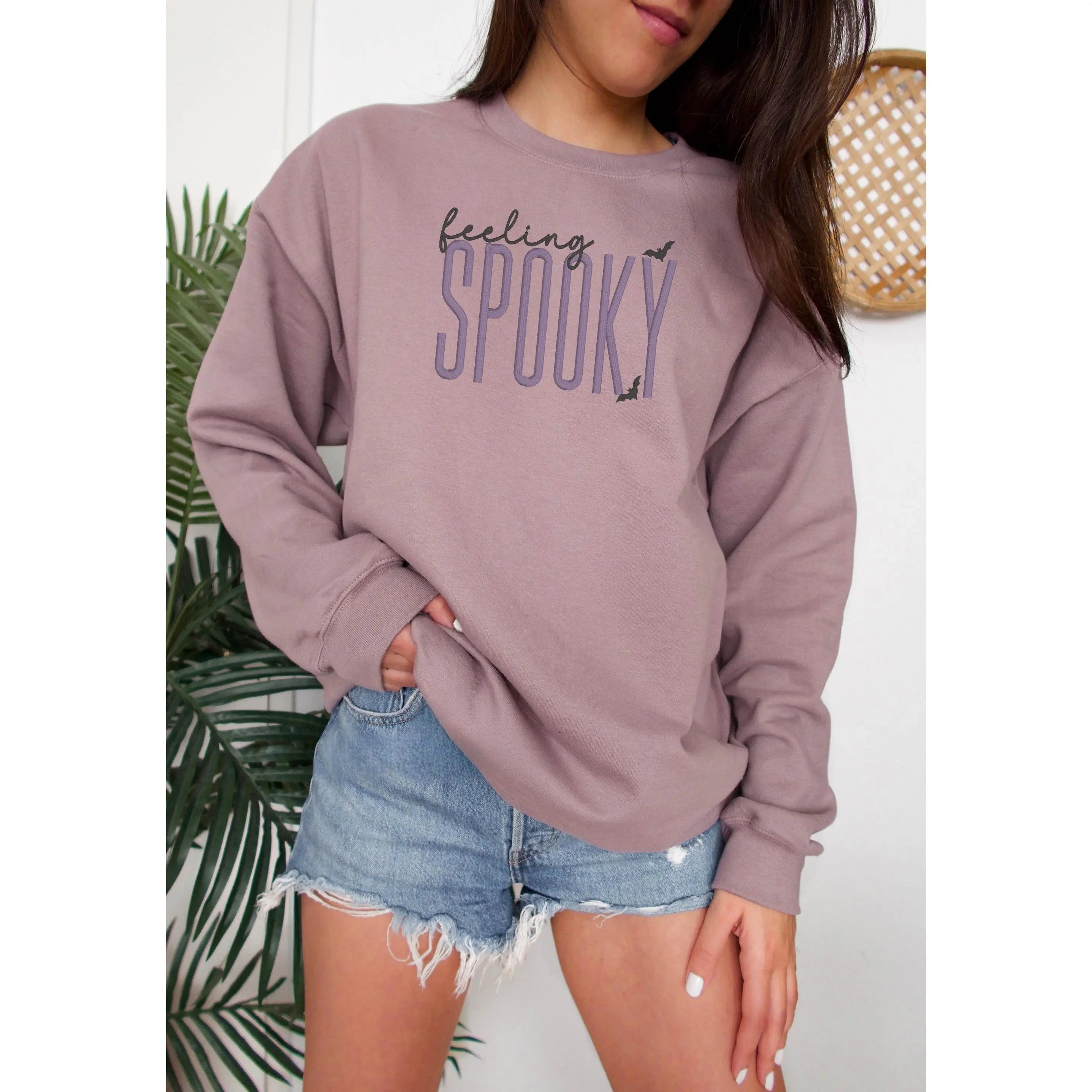 Feeling Spooky 2 Embroidered Halloween Tee/Crewneck/Hoodie