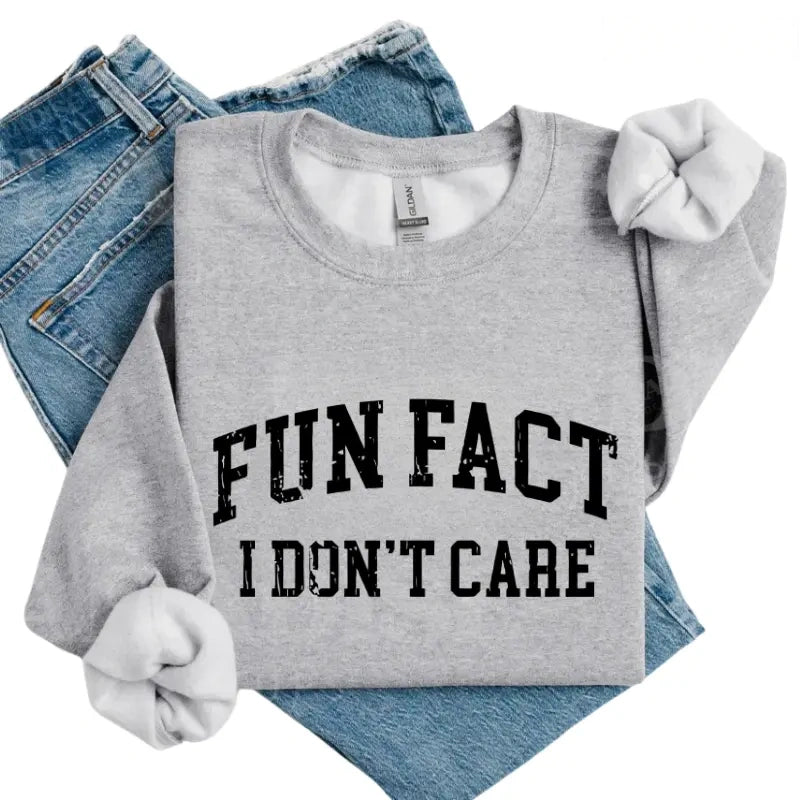 Fun Fact: I Don’t Care sweatshirt Hoodie Tee
