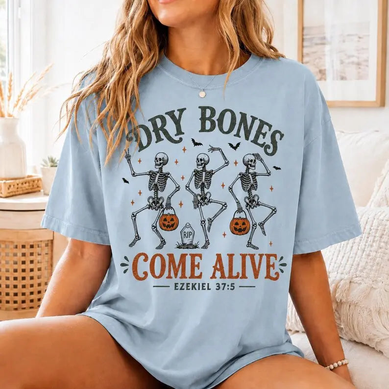 Dry Bones Come Alive Christian Halloween TShirt