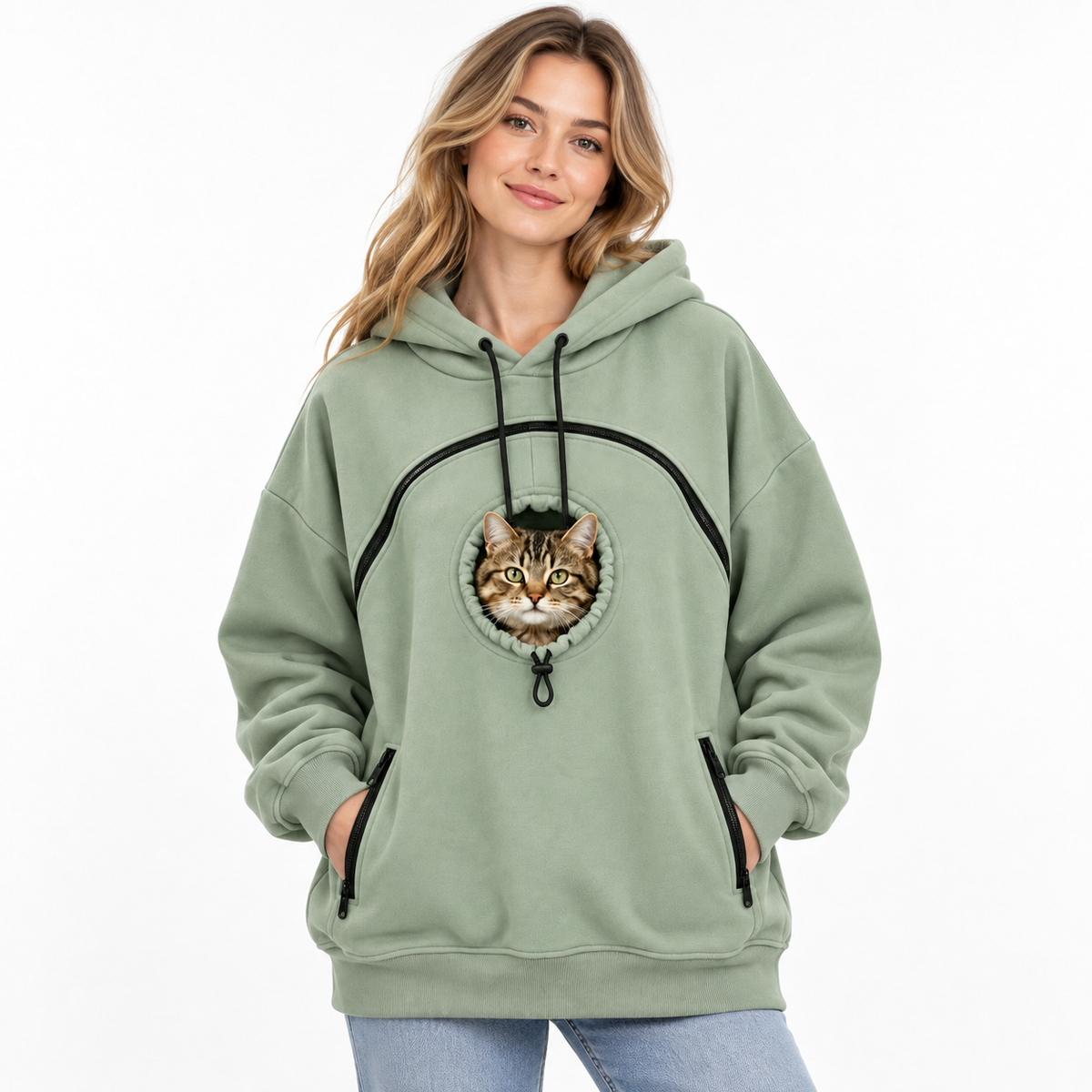 Pet Carrier Hoodie for Women — Professional Clothing Dog Clothes