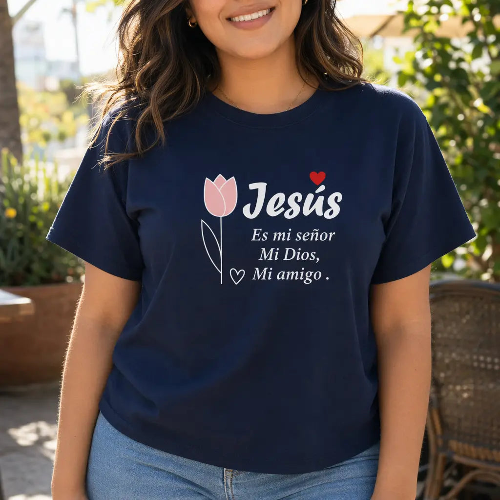 🌷 Jesús Es Mi Señor Spanish Christian Tulip Graphic Tee Sweatshirt hoodie