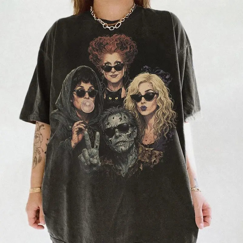 🧙‍♀️ Sanderson Sisters & Billy Butcherson Retro Halloween T-Shirt sweatshirt Hoodie 🕸️