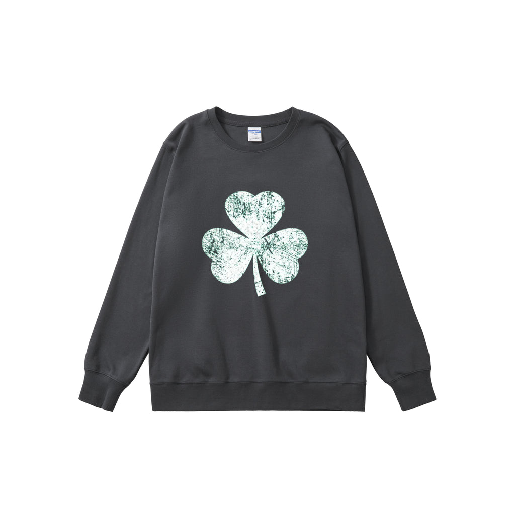 Mother's Day Lucky Clover Short-Sleeve Hoodie Sweatshirt Holiday Gift
