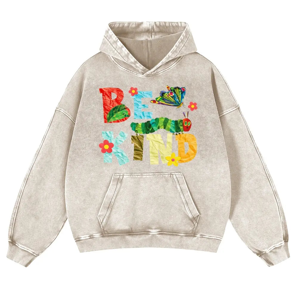 Be Kind Very Hungry Caterpillar Vintage Washed Graphic T‑Shirt & Hoodie
