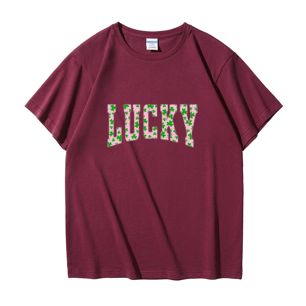Lucky Short-Sleeve Hoodie Sweatshirt Holiday Gift St. Patrick's Day