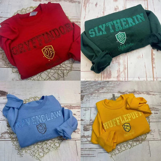 Harry Potter Hogwarts School Crest Embroidered Sweatshirt