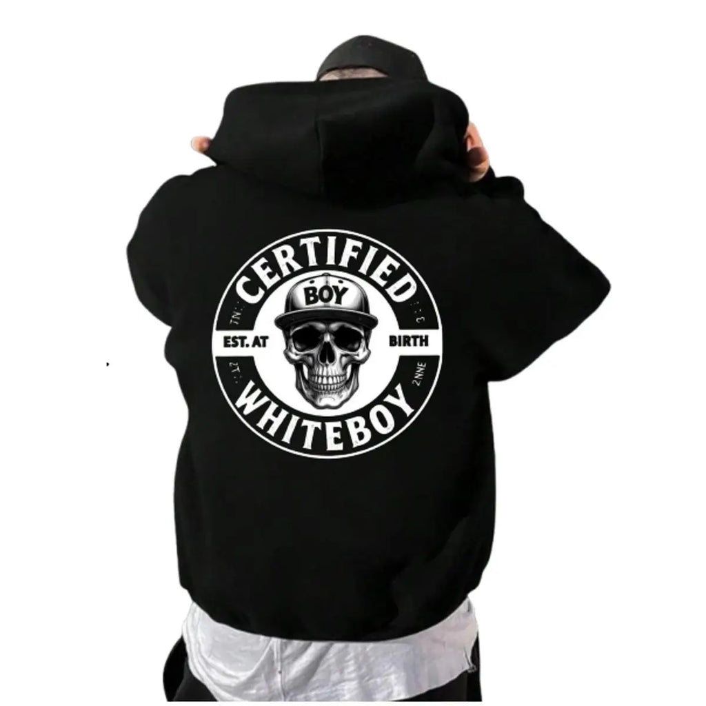 Certified Whiteboy Skull Hoodie sweatshirt Tee | Est. At Birth