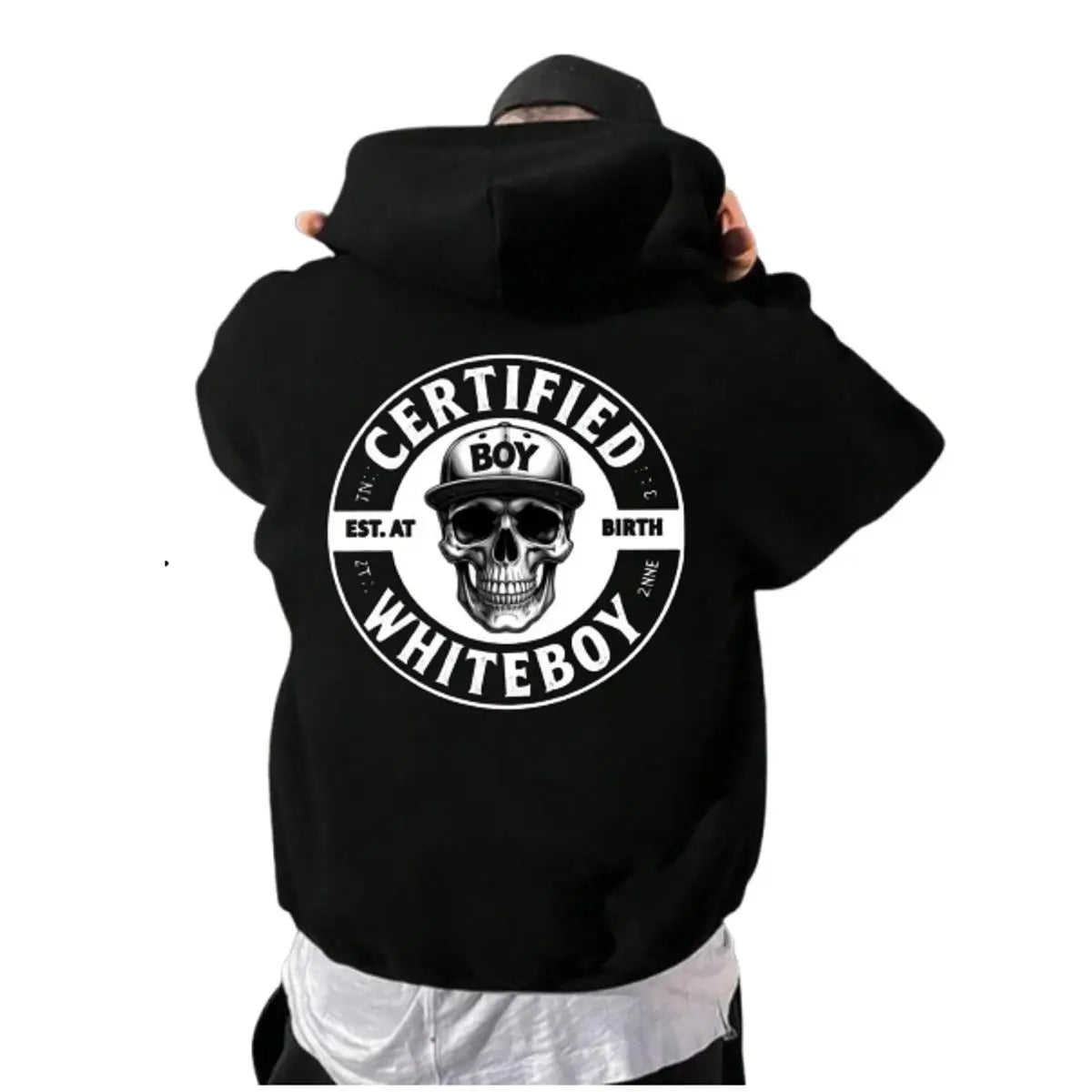 Certified Whiteboy Skull Hoodie sweatshirt Tee | Est. At Birth