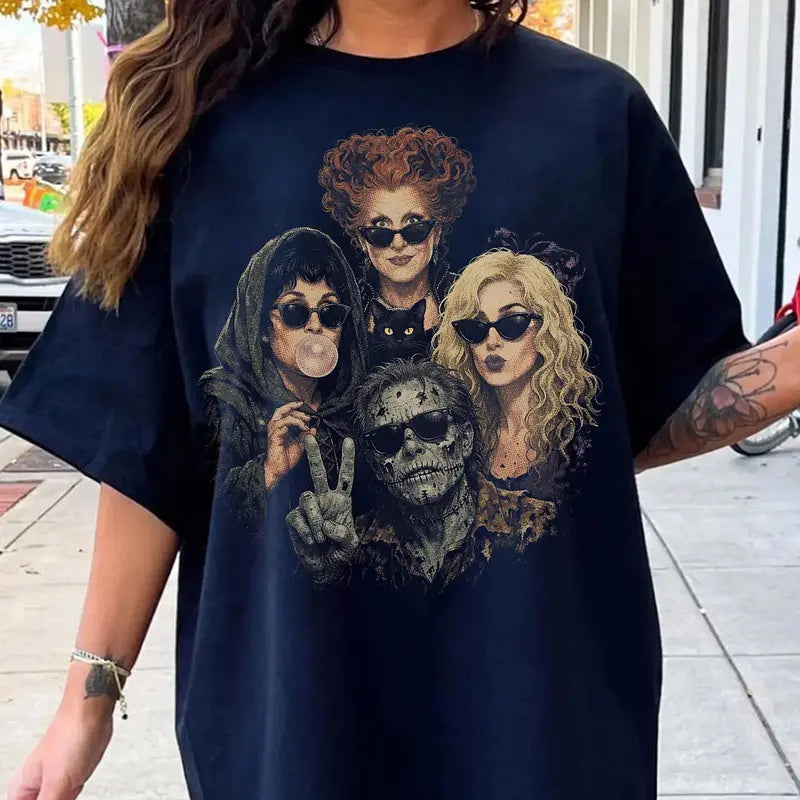 🧙‍♀️ Sanderson Sisters & Billy Butcherson Retro Halloween T-Shirt sweatshirt Hoodie 🕸️