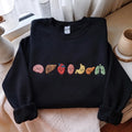🫀Cute Smiling Human Organs Embroidered Crewneck Sweatshirt t-shirt hoodie