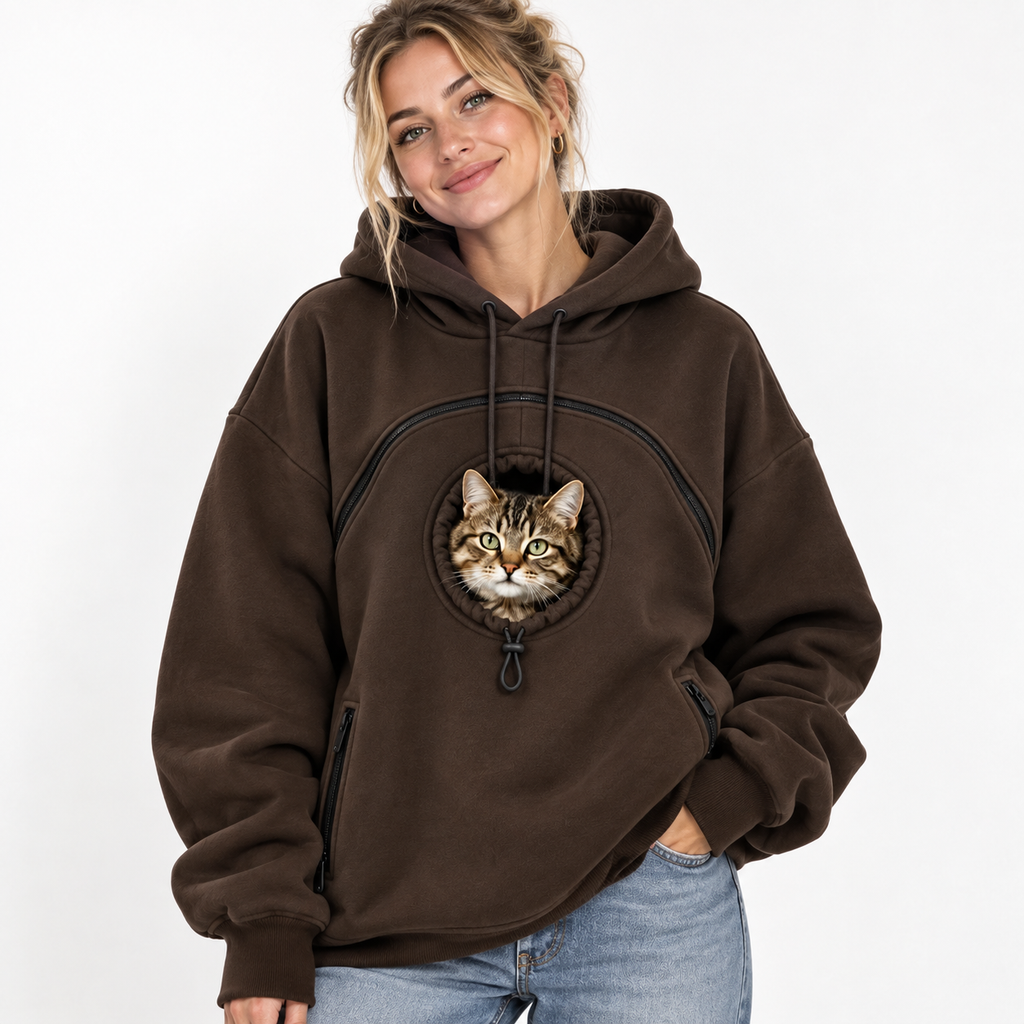 Pet Carrier Hoodie for Women — Professional Clothing Dog Clothes