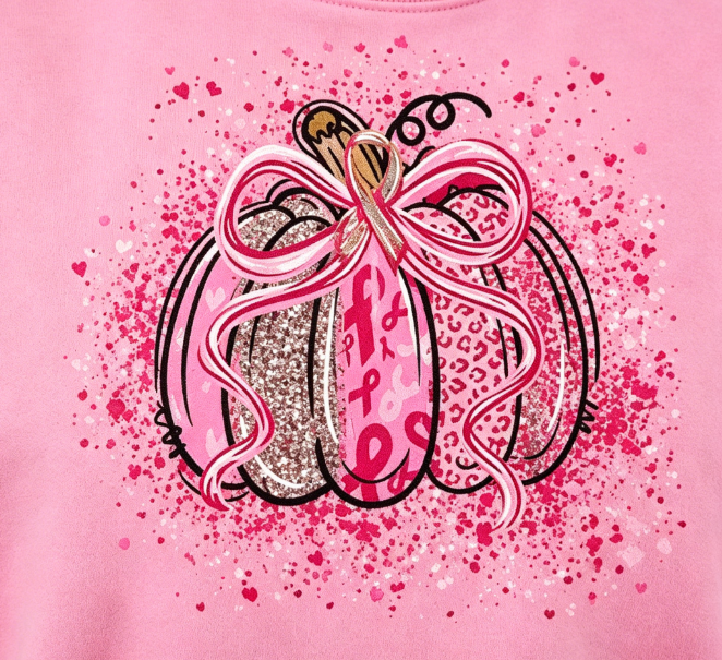 🎗️ Pink October Breast Cancer Awareness Pink Pumpkin Sweatshirt 🎀