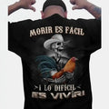 For the Ones Who Fight Hard: Rooster Cowboy Skeleton Tee