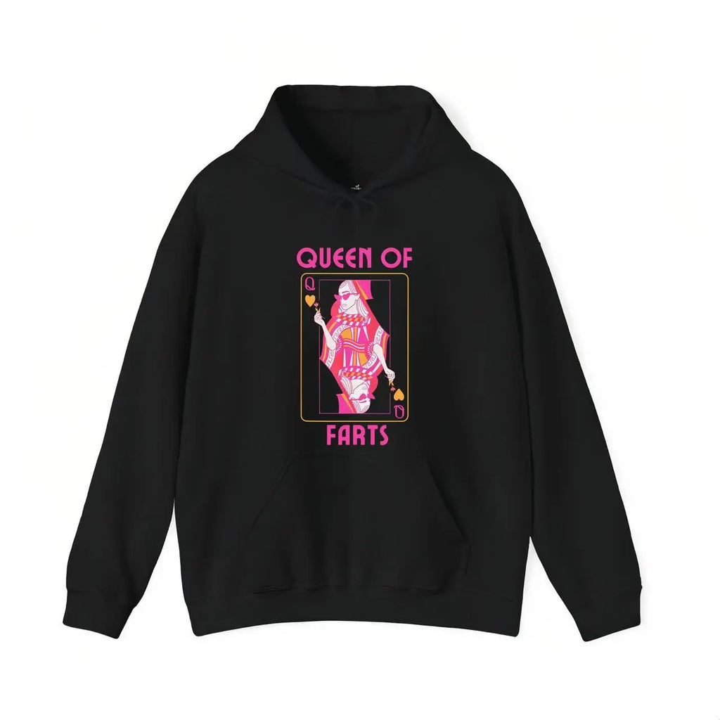 Queen Of Farts Funny Poker Queen Sweatshirt | Sarcastic Joke Gift For Women