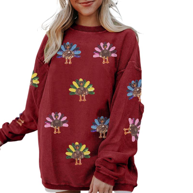 Sparkly Turkey Thanksgiving Sweatshirt 🦃✨