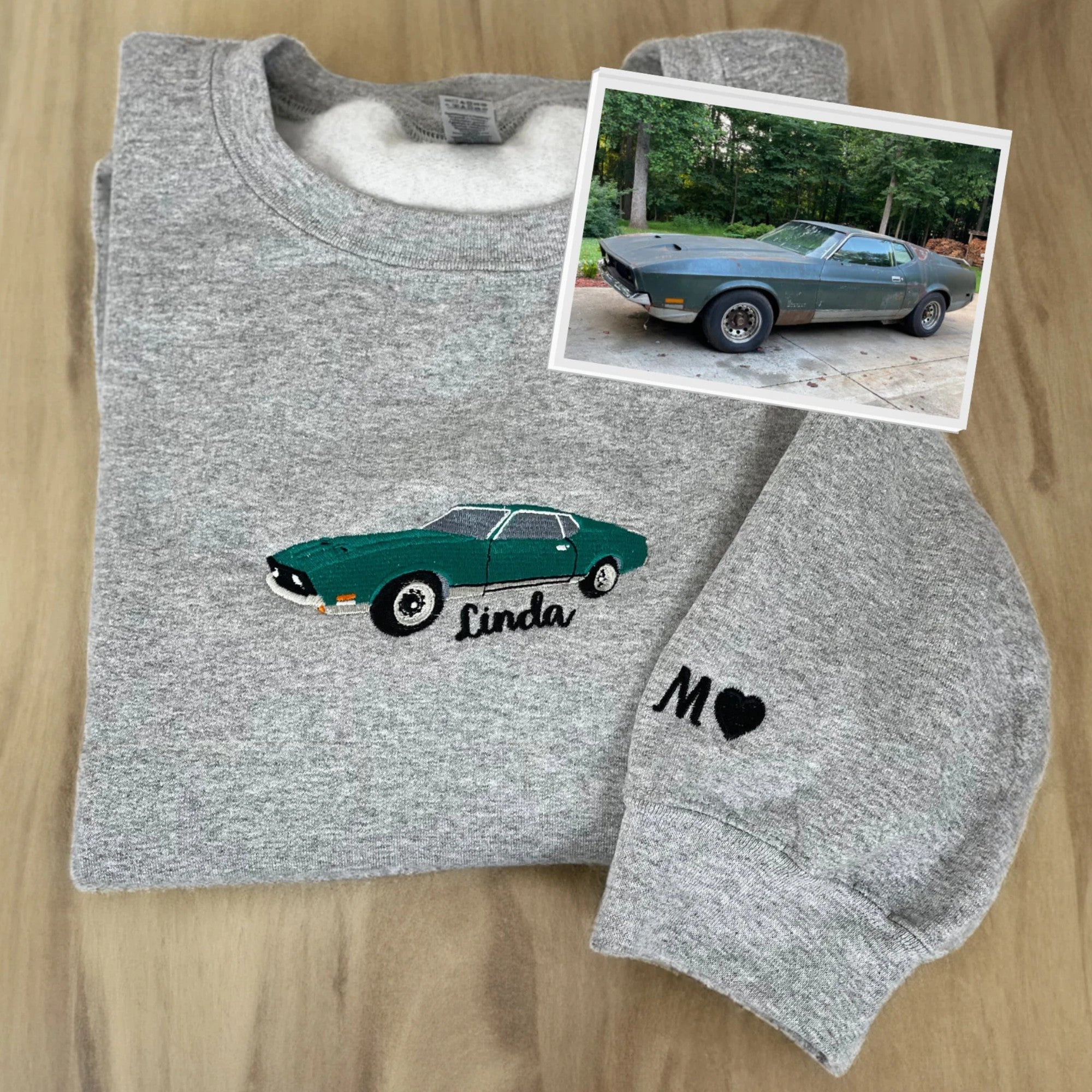 Custom Car from Photo, Embroidered  T-shirts,Sweatshirt, Hoodie, Car Guy Gifts