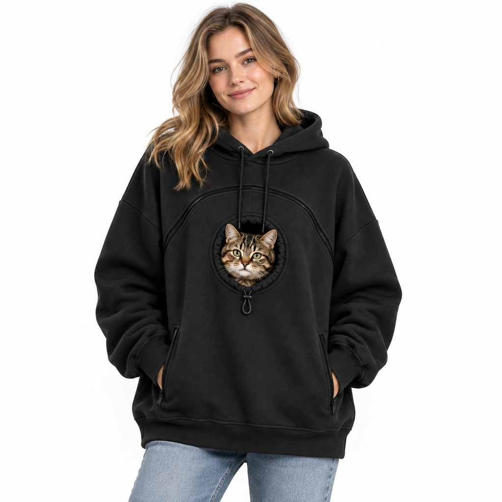Pet Carrier Hoodie for Women — Professional Clothing Dog Clothes