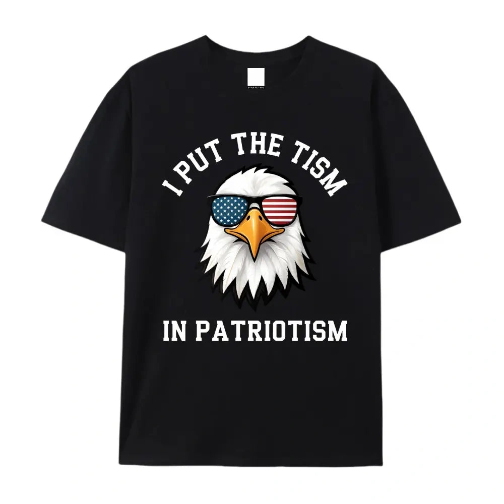 I Put The Tism In Patriotism Eagle USA Sunglasses Tee Sweatshirt hoodie