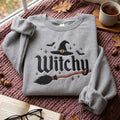 Witchy Embroidered Crewneck Sweatshirt tee Hoodie