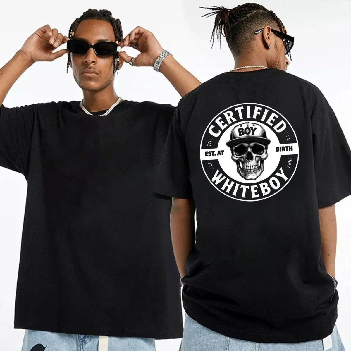 Certified Whiteboy Skull Hoodie sweatshirt Tee | Est. At Birth