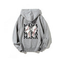 Baseball Mom Hooded Sweatshirt (Short-Sleeve) — Featuring a plaid bow and baseball design, the perfect Mother’s Day gift for game day