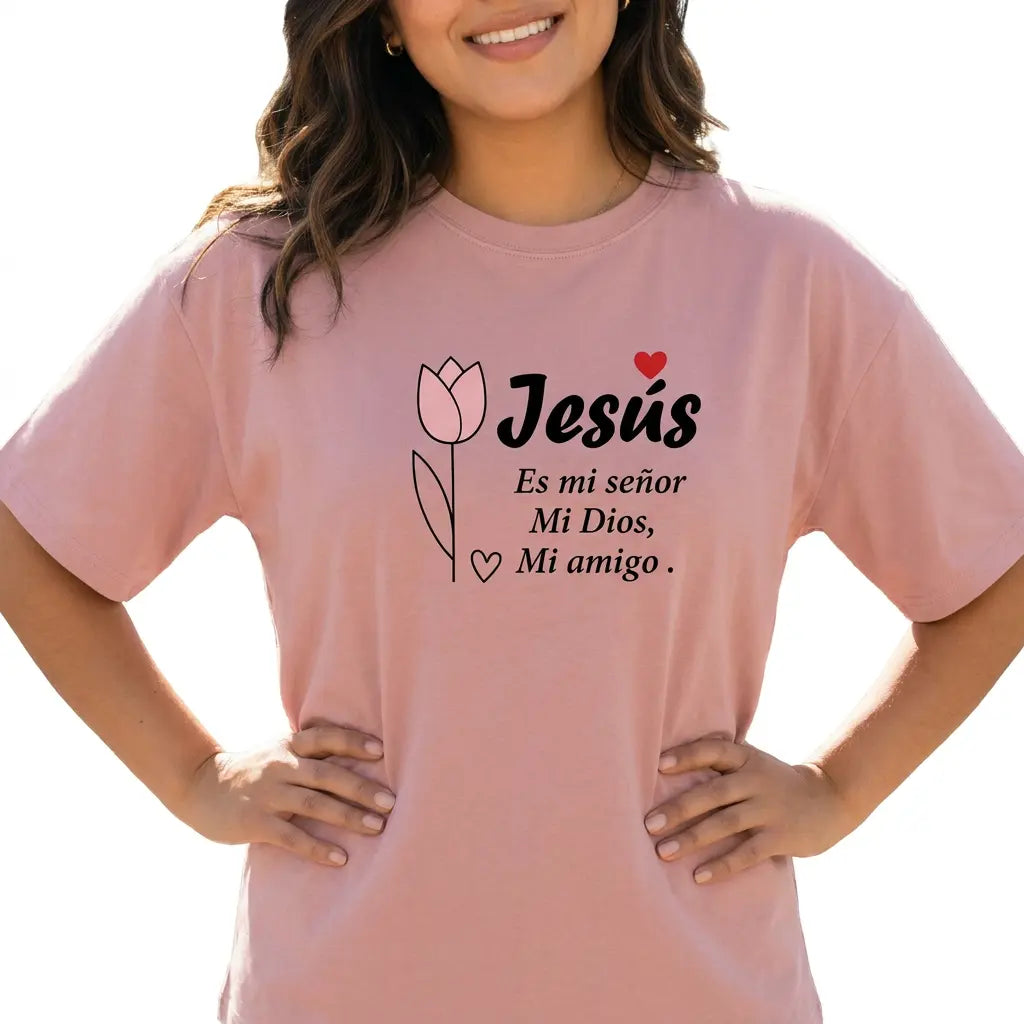 🌷 Jesús Es Mi Señor Spanish Christian Tulip Graphic Tee Sweatshirt hoodie
