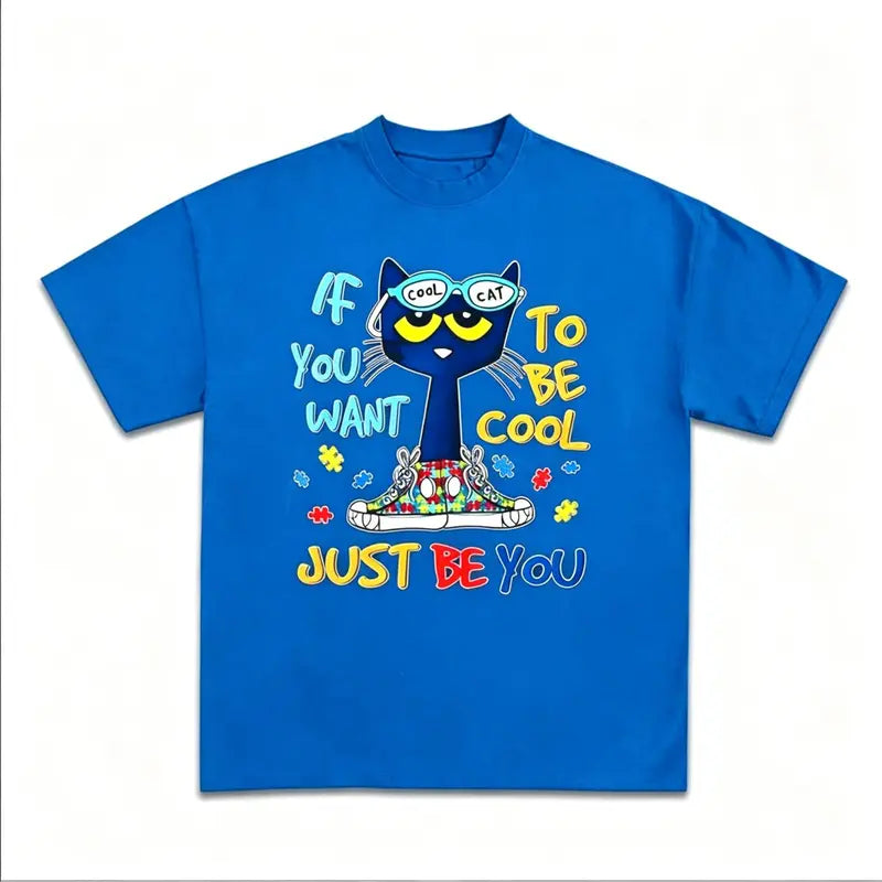 If You Want To Be Cool Just Be You Pete The Cat Graphic Tee Sweatshirt Hoodie
