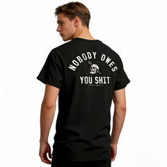 Nobody Owes You Shit – Skull & Arrow Hoodie Tee sweatshirt
