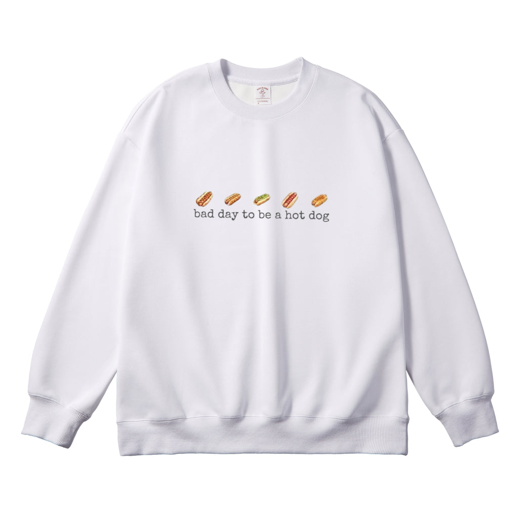 Humor Style Short Sleeve Hoodie Sweatshirt Today's a bad day for hot dogs.