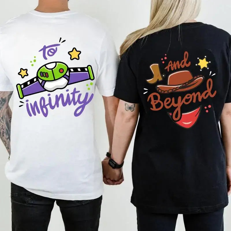 ✨ "To Infinity & Beyond" Matching Couple Tees - Cute Pair Shirts 👫