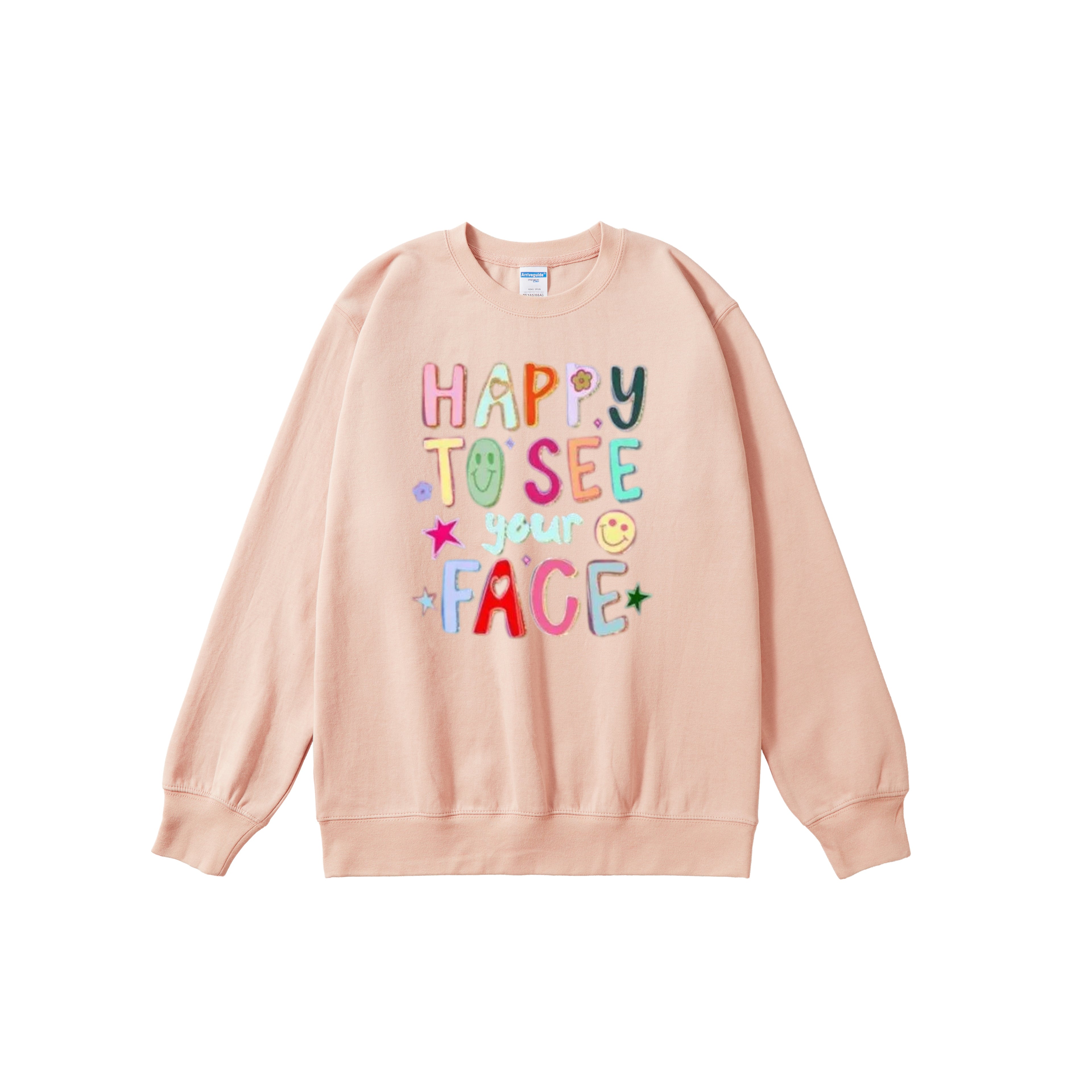 HAPPY TO SEE your FACE Short-sleeve sweatshirt hoodie fashion outfit