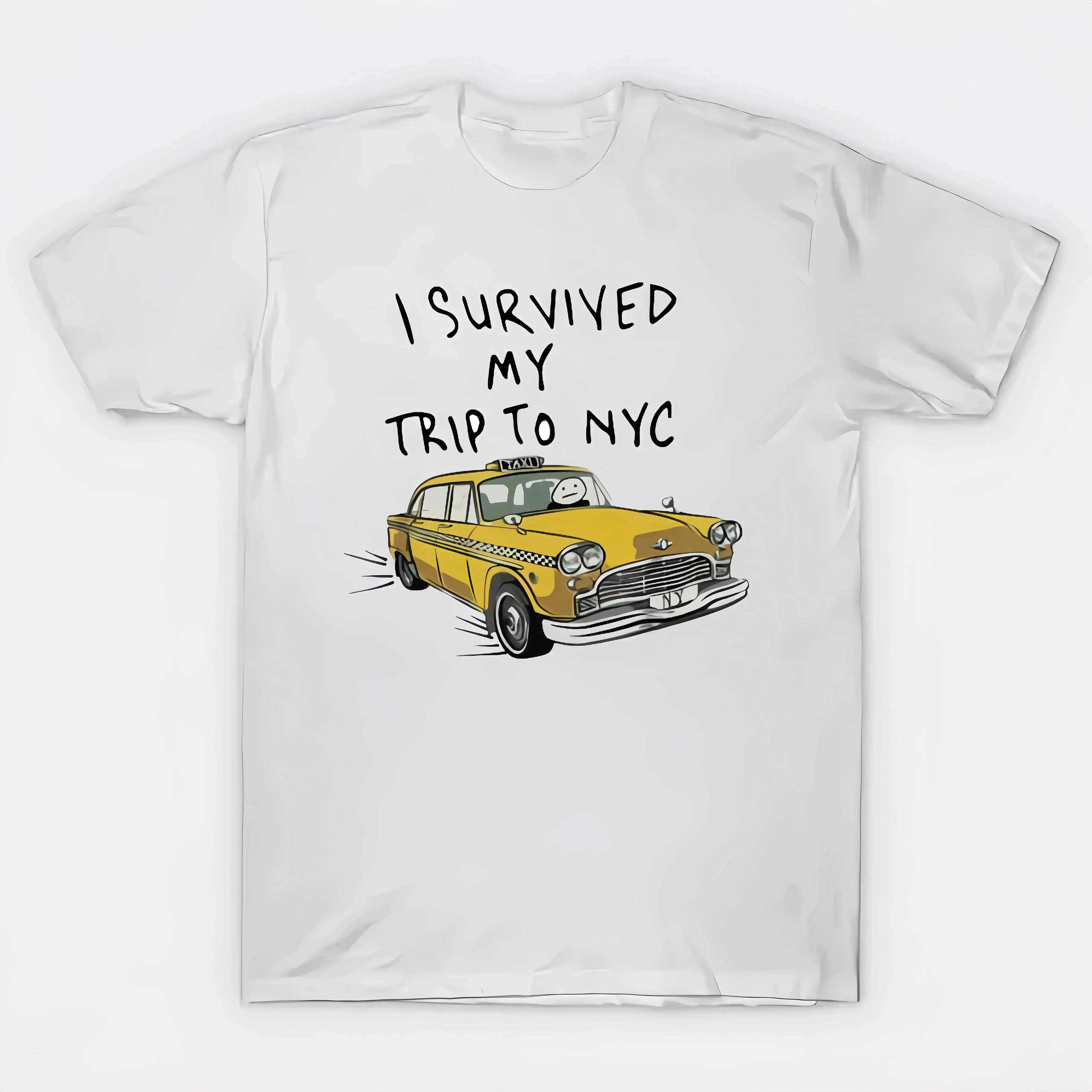I Survived My Trip To NYC Vintage Yellow Taxi Graphic T-Shirt Sweatshirt hoodie