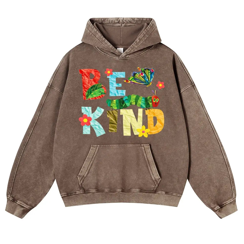 Be Kind Very Hungry Caterpillar Vintage Washed Graphic T‑Shirt & Hoodie