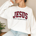 ✝️ Jesus The Way The Truth & The Life Christian Sweatshirt 🤍