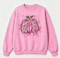 🎗️ Pink October Breast Cancer Awareness Pink Pumpkin Sweatshirt 🎀