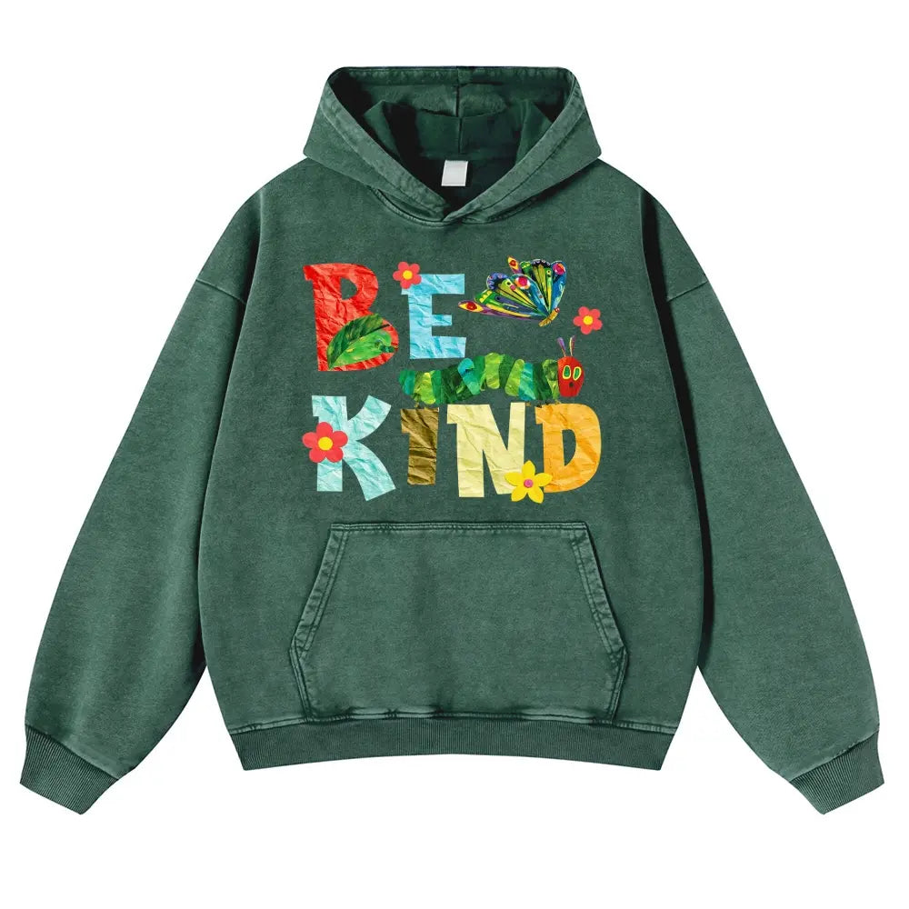 Be Kind Very Hungry Caterpillar Vintage Washed Graphic T‑Shirt & Hoodie
