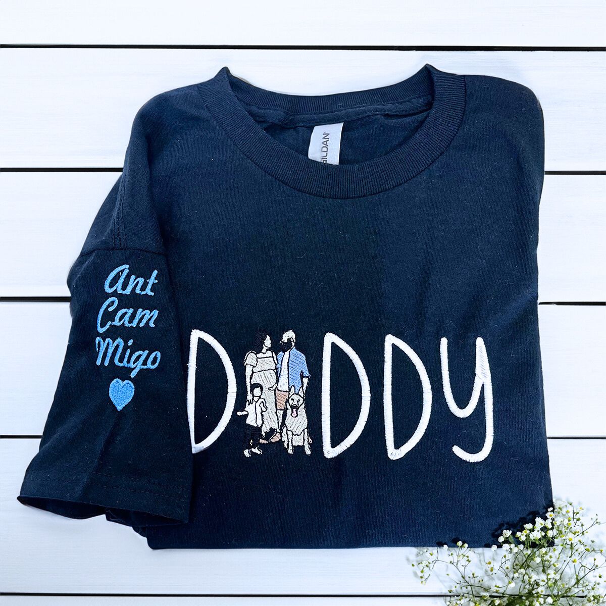 Mom Portrait Sweatshirt or Hoodie from Embroidered Photo, Meaningful Gifts for Mother's Day