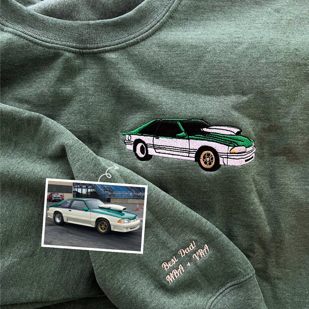 Custom Car from Photo, Embroidered  T-shirts,Sweatshirt, Hoodie, Car Guy Gifts