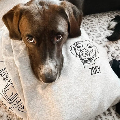 Custom Pet Embroidered Sweatshirt