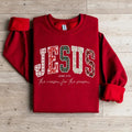 Christian Jesus Sweatshirt, Bible Verse Christmas Sweatshirt