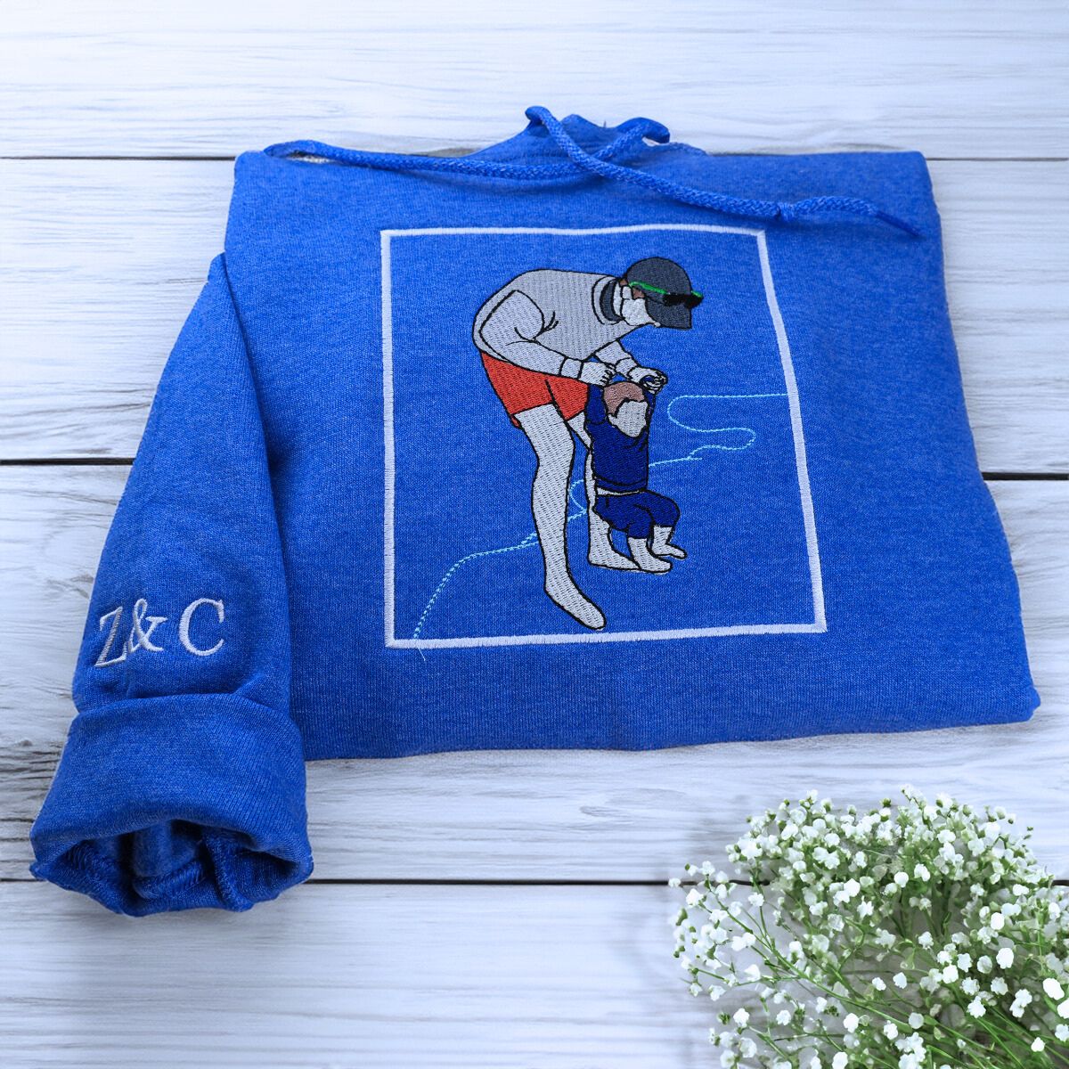 Personalized Mom Photo Sweatshirt or Hoodie, Embroidered Gifts for Mother's Day