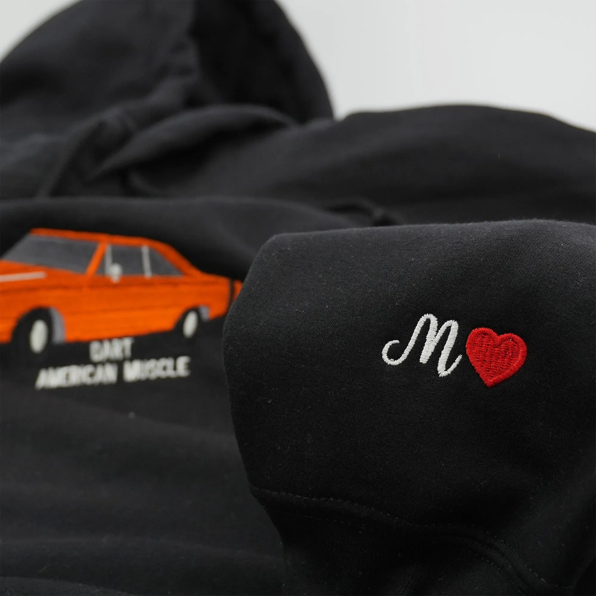 Father’s Day Custom Car Photo Embroidered Hoodie or Sweatshirt – Personalized Gift for Dad and Grandpa
