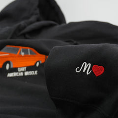 Father’s Day Custom Car Photo Embroidered Hoodie or Sweatshirt – Personalized Gift for Dad and Grandpa