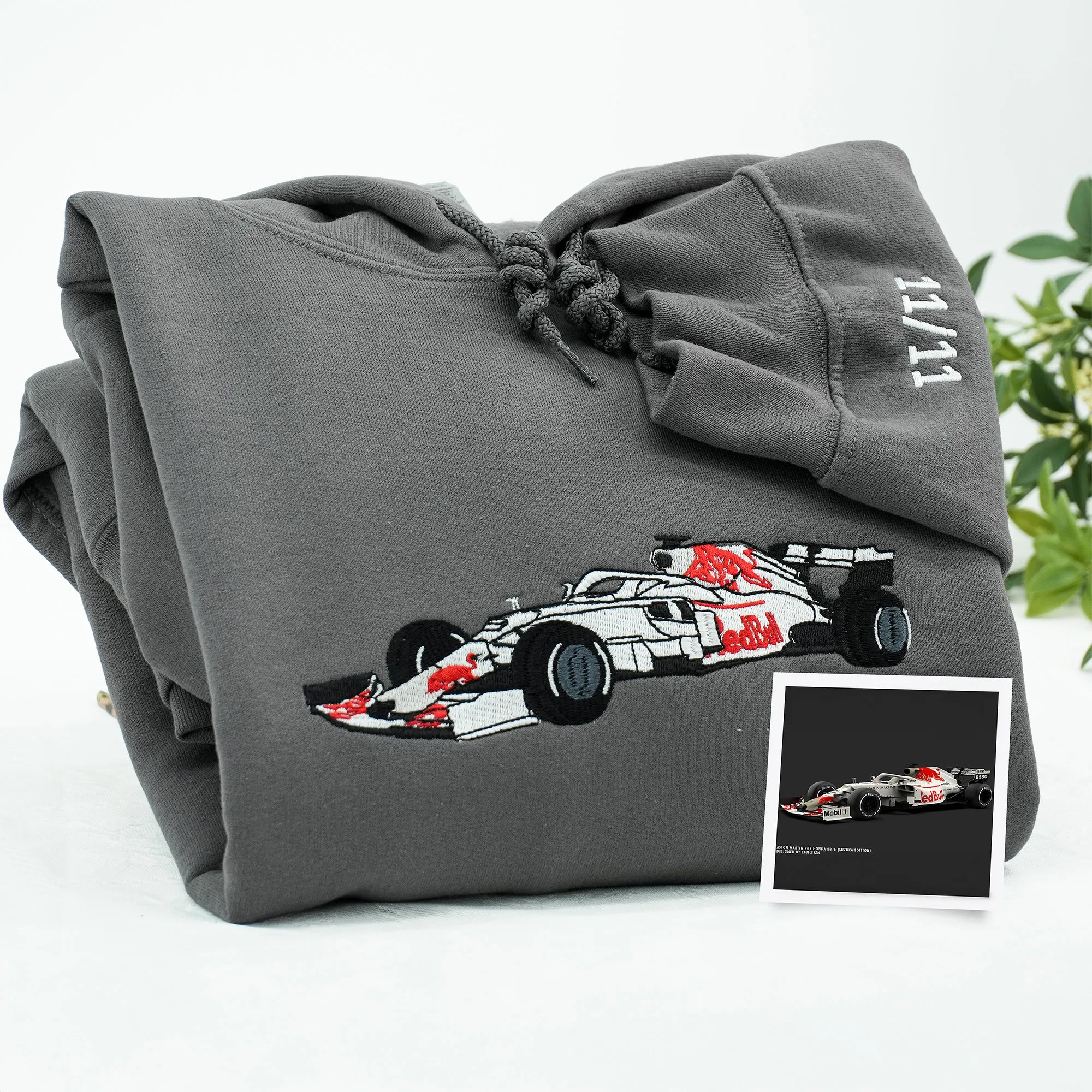 Father’s Day Custom Car Photo Embroidered Hoodie or Sweatshirt – Personalized Gift for Dad and Grandpa
